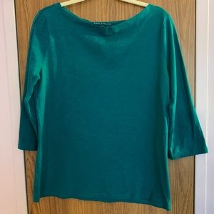 🌺Ann Taylor Teal Shirt size Large🌺
